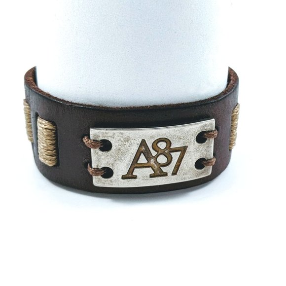 Aeropostale Other - Aeropostale Brown Leather Cuff Bracelet